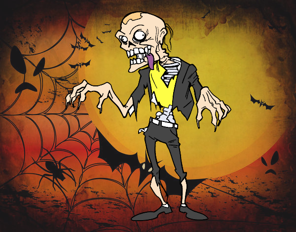 Dibujo Un zombie pintado por sadfsad