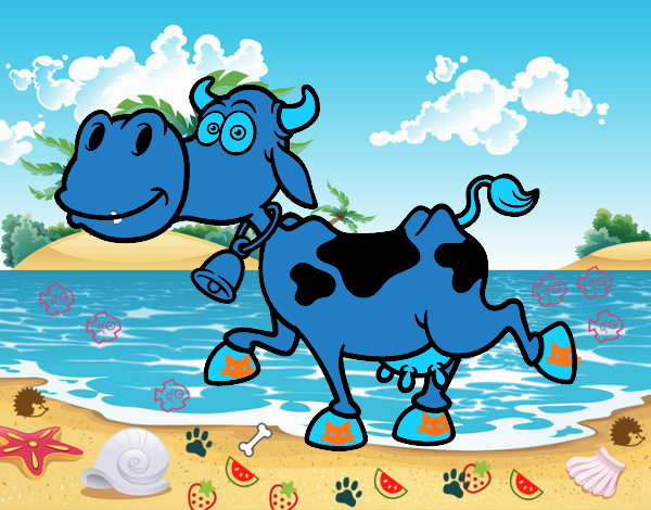 la  vaca   azul