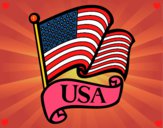 Dibujo Bandera de los Estados Unidos pintado por AitanaPR