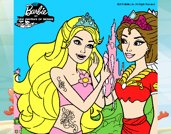 Barbie se despiede de la reina sirena