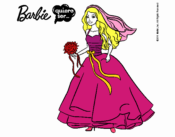 Barbie vestida de novia