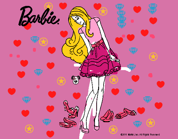 Barbie y su colección de zapatos