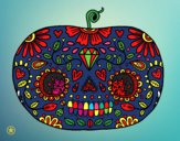 Calabaza del día de los muertos 