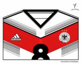 Dibujo Camiseta del mundial de fútbol 2014 de Alemania pintado por juanmaria