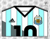 Dibujo Camiseta del mundial de fútbol 2014 de Argentina pintado por AYELEN05