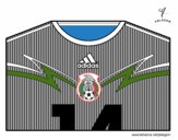Dibujo Camiseta del mundial de fútbol 2014 de México pintado por bautopa