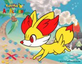 Fennekin corriendo