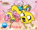 Finn y Jake con la Princesa Chicle