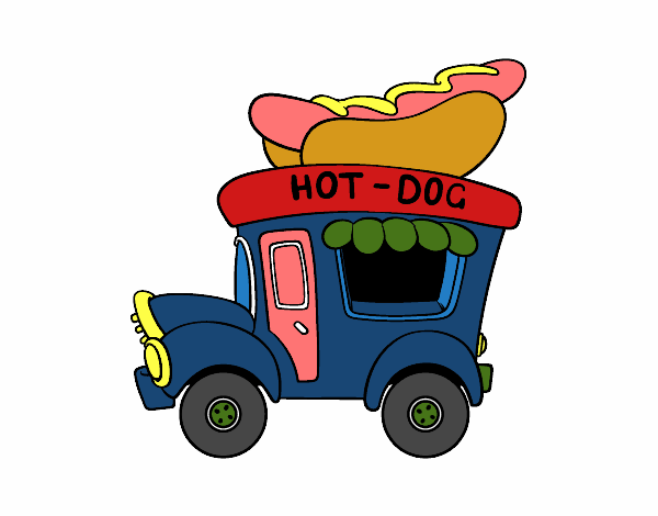 Food truck de perritos calientes