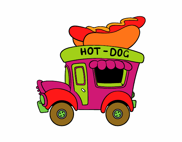 Food truck de perritos calientes