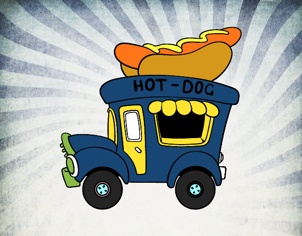 Food truck de perritos calientes