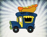 Food truck de perritos calientes