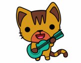 Gato guitarrista