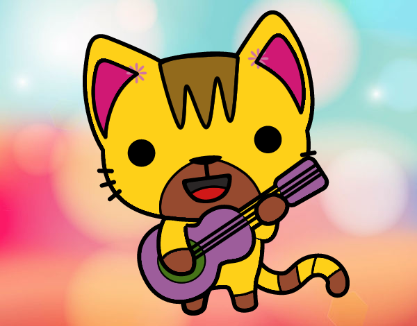 Gato guitarrista