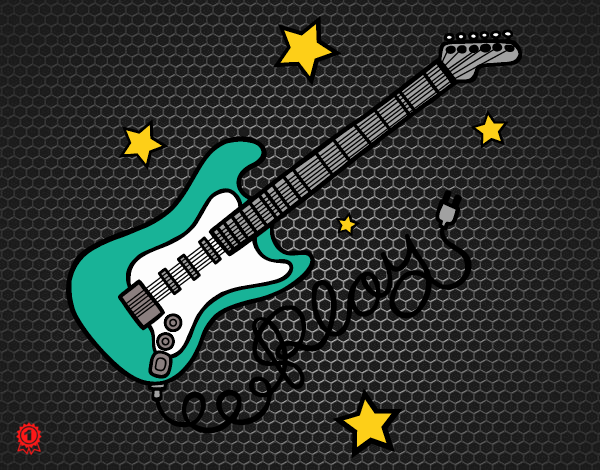 Guitarra y estrellas