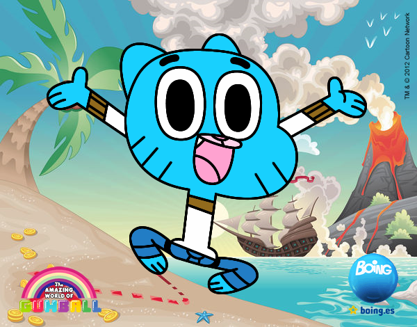 gumball feliz