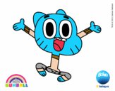 Dibujo Gumball pintado por sergio8876