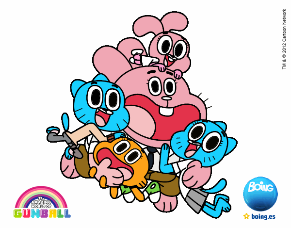 Gumball y amigos contentos