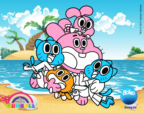 Gumball y amigos contentos