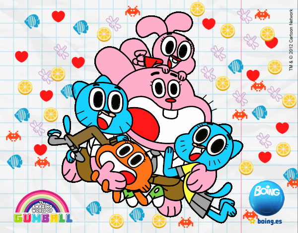 Gumball y amigos contentos