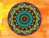 Dibujo Mandala creciente pintado por HelenaBren