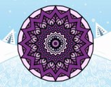 Dibujo Mandala creciente pintado por macheli