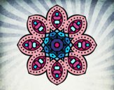 Dibujo Mandala de inspiración árabe pintado por LunaAzul62