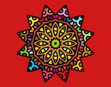 Dibujo Mandala estrella pintado por ch6199