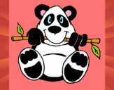 Dibujo Oso panda pintado por JimenaSalo