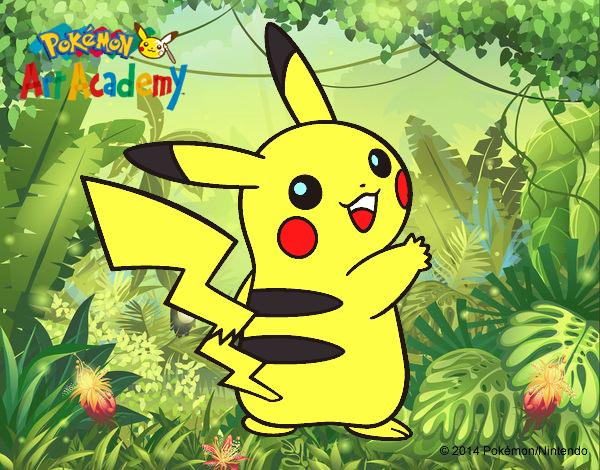 Pikachu de espaldas