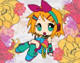 Dibujo Rin Kagamine pintado por Ali2004