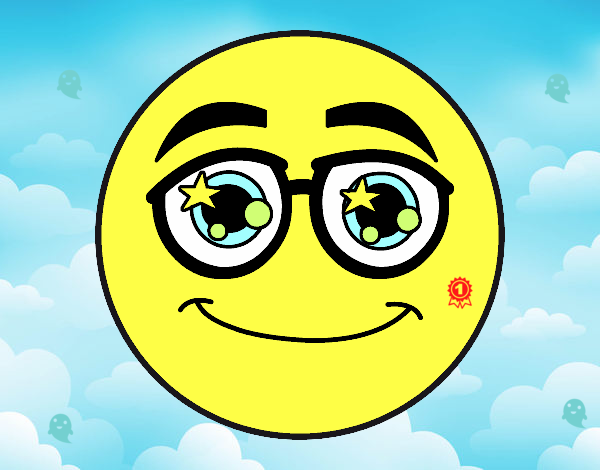 Smiley con gafas