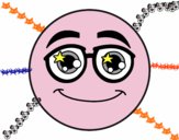 Dibujo Smiley con gafas pintado por kawaiishi