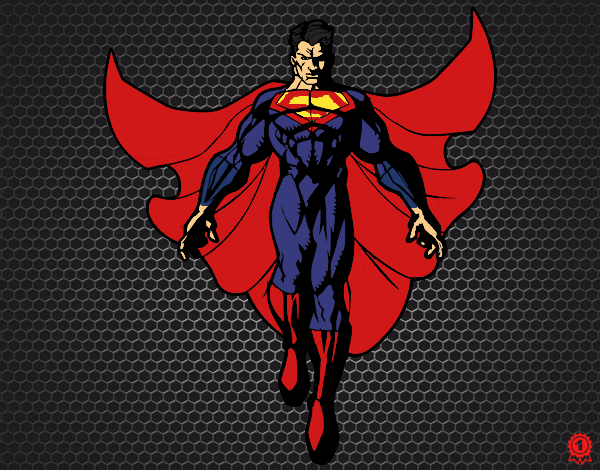 Dibujo Un Super héroe volando pintado por Gohanssj