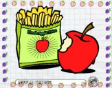 Dibujo Apple fries pintado por UG55