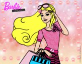 Dibujo Barbie con bolsas pintado por BFFLOVE