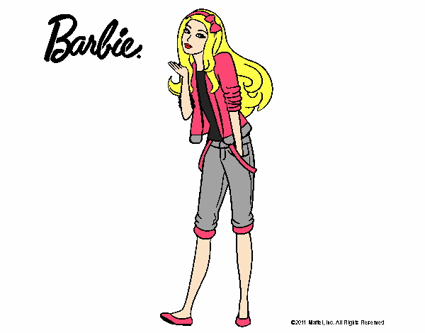 Barbie con look casual