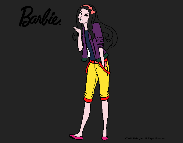 Barbie con look casual