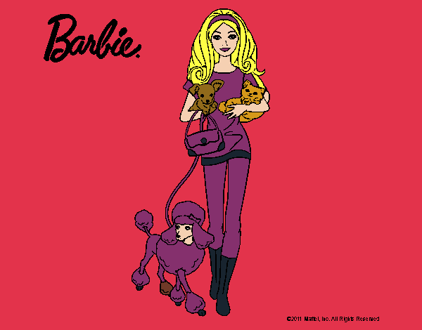 Barbie con sus mascotas