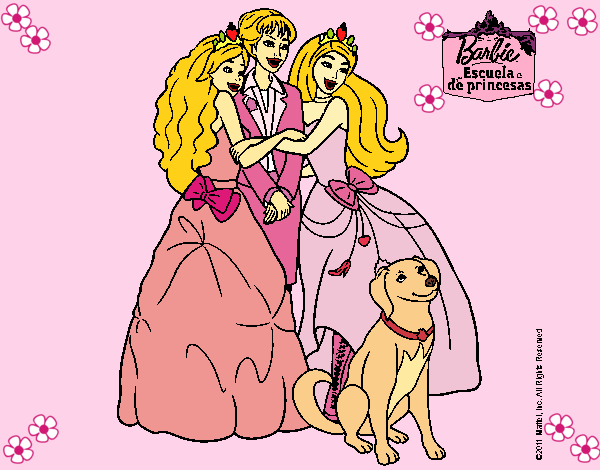 Barbie feliz, es princesa