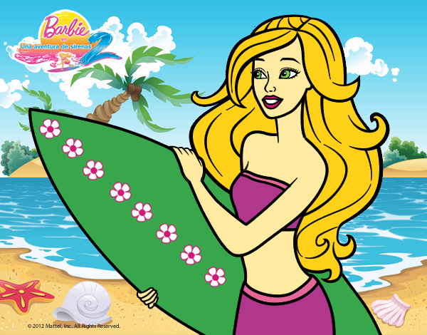 Barbie va a surfear