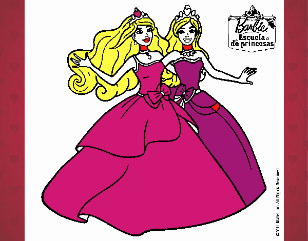 Barbie y su amiga súper felices