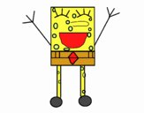 Bob Esponja feliz