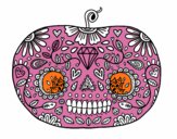 Calabaza del día de los muertos 