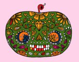 Calabaza del día de los muertos 