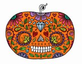 Calabaza del día de los muertos 