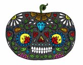 Calabaza del día de los muertos 