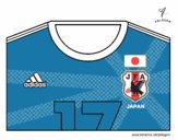 Dibujo Camiseta del mundial de fútbol 2014 de Japón pintado por bautopa