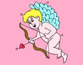 Cupido con grandes alas