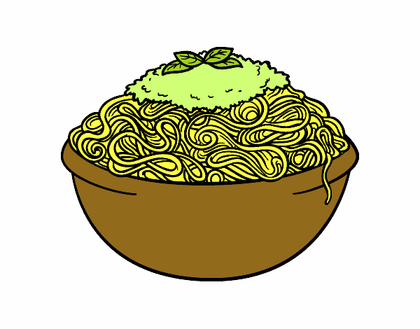 Dibujo Espaguetis pintado por yoglek